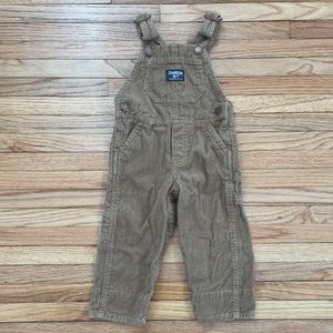 OshKosh Baby Tan Corduroy Overalls